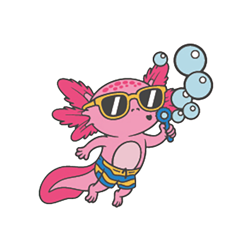 Bubble Blowing Axolotl